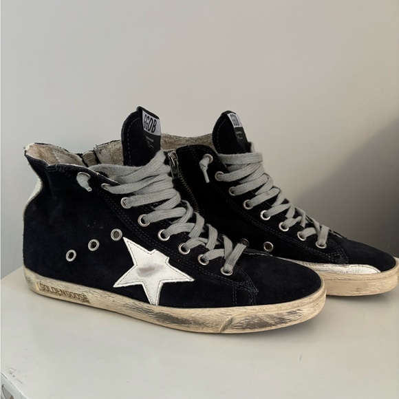 GOLDEN GOOSE Francy sneakers in leather with leather star and heel tan - Picture 4 of 7